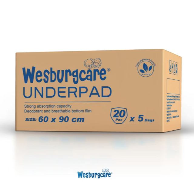 60 سم * 90 سم underPad من ماركة Wesburg من الشركة المصنعة في الصين