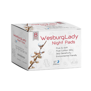 WesburgLady فوط صحية للاستخدام ليلا ونهارا 