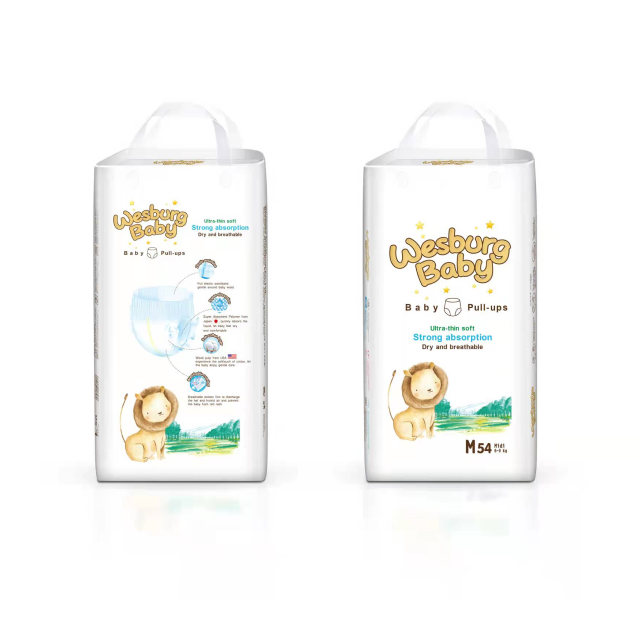 Wesburgbaby Basic حفاضات بنطلون أطفال 360 درجة بحزام مطاطي طبعة دولية