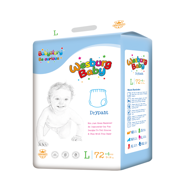 Wesburgbaby Superdry Baby Pants حفاضات 360 درجة حزام مطاطي 