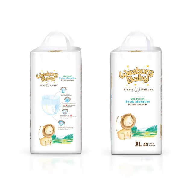 Wesburgbaby Basic حفاضات بنطلون أطفال 360 درجة بحزام مطاطي طبعة دولية