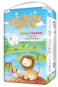 Wesburgbaby Basic Baby Pants Diaper 360 ° Stepridsy Weistband International Edition